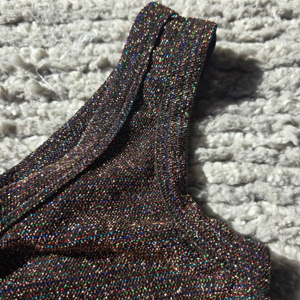 Urban Outiftters One Shoulder Sparkly Top, Night Out Ready, Size XS - Picture 5 of 6